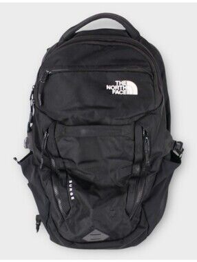 The North Face Surge black backpack